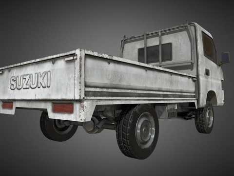  载货皮卡 - 铃木 - 游戏就绪3d模型 