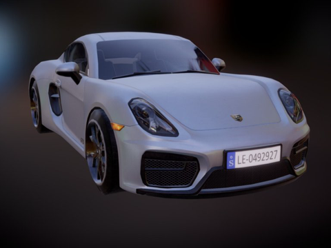  保时捷 Cayman GTS3d模型 