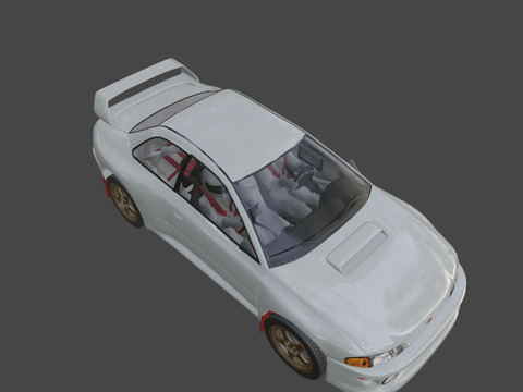  拉力赛车3d模型 