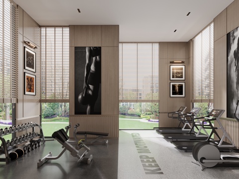  现代架空层3d模型 