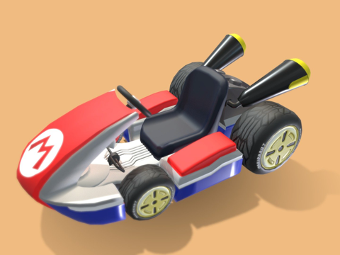  马里奥赛车3d模型 
