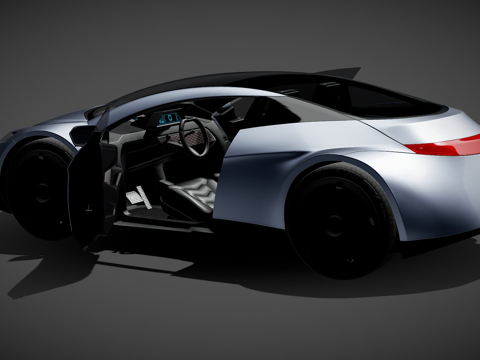  概念车011 - 公共领域（CC0）3d模型 