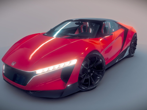  本田运动愿景2020年款3d模型 