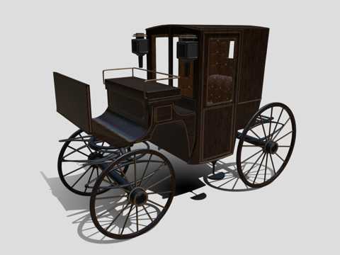  本月模型 - 马车3d模型 