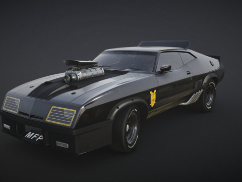  疯狂的麦克斯：V8拦截者最后一部3d模型 