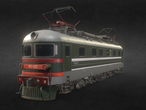  CHS2 电力机车3d模型 
