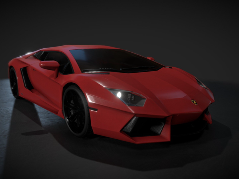  兰博基尼 Aventador3d模型 