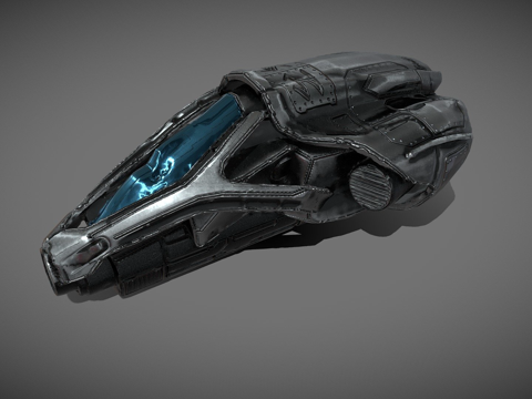  太空船-053d模型 