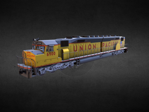  EMD DDA40X=百年纪念=3d模型 