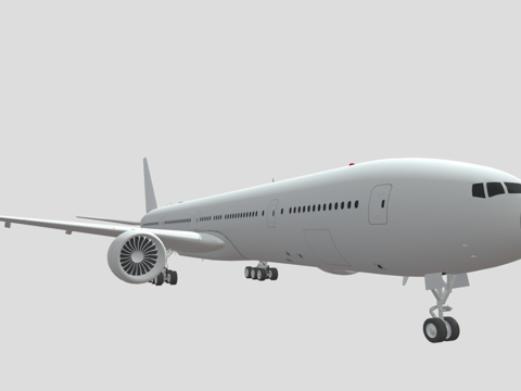  波音 777-300ER 模型3d模型 
