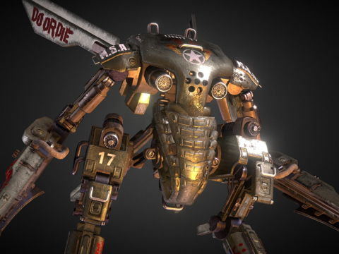  动画机甲 - 玛瑟琳哨兵装甲（玛茜）3d模型 