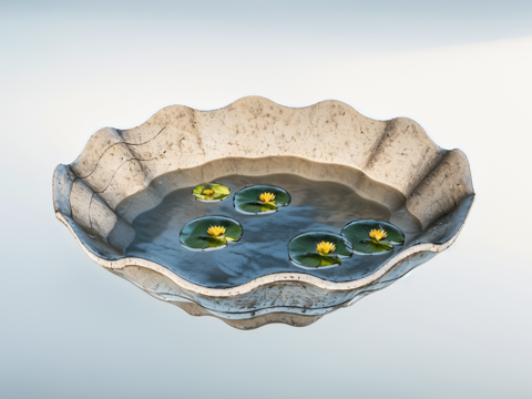 庭院小品su模型