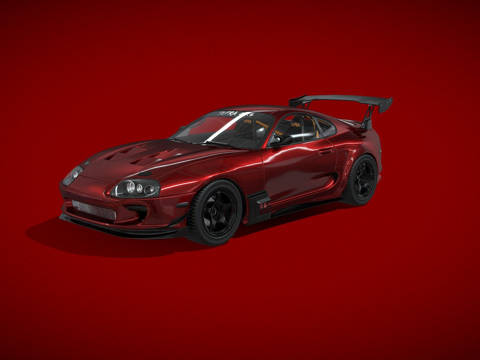  丰田 Supra MK4 改装版3d模型 