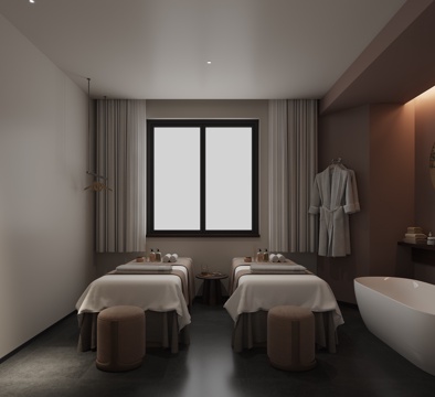  spa足浴包间3d模型 