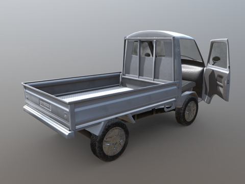  轻自动车卡车3d模型 