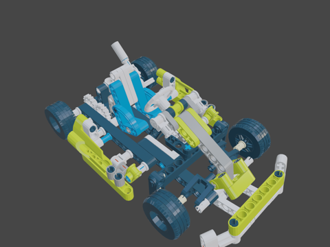 乐高™科技车8256'3d模型 