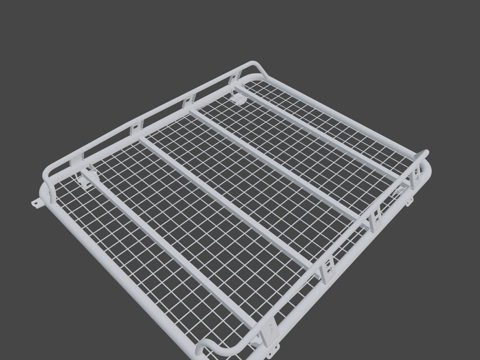  车顶行李架F-设计雪佛兰尼瓦SE配盒子3d模型 