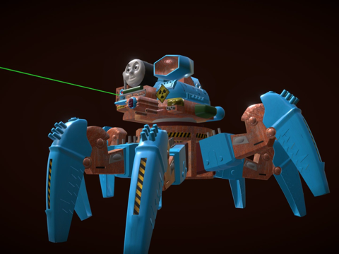  托马斯坦克引擎3d模型 