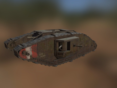  第一次世界大战坦克3d模型 