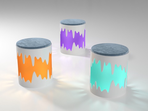  现代凳子3d模型 