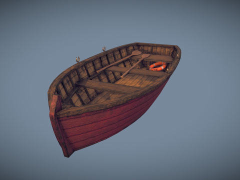  划艇3d模型 