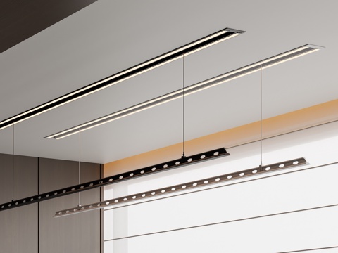 现代晾衣架 隐形晾衣架su模型