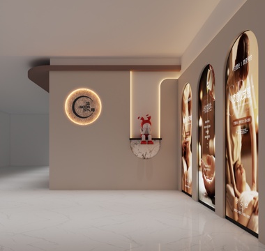  spa按摩足浴背景3d模型 