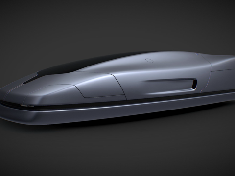  科幻载具 024-01 - 公共领域 (CC0)3d模型 