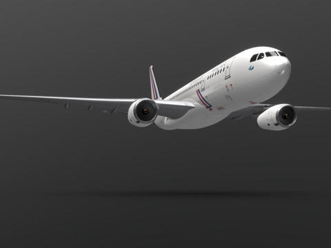  空客A330-200飞机3d模型 