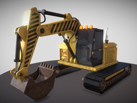  工程卡车3d模型 