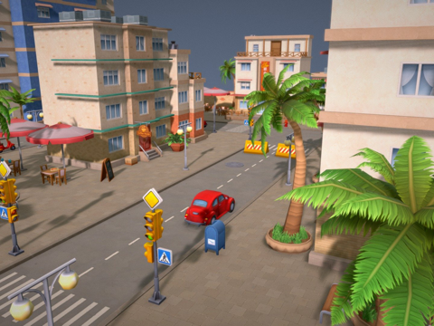  度假小镇3d模型 