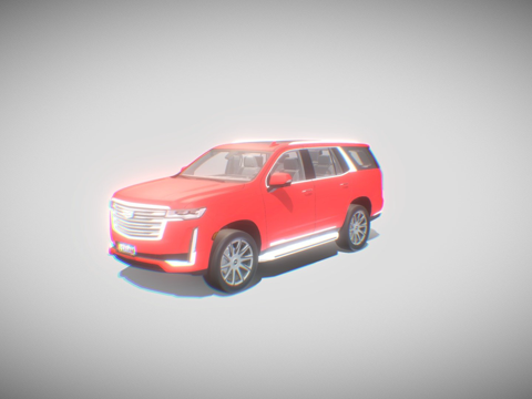  年凯迪拉克凯雷德3d模型 