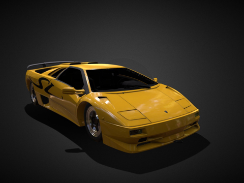  兰博基尼 Diablo SV 19983d模型 