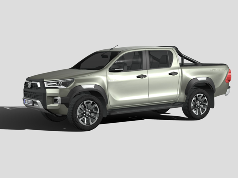  丰田海拉克斯无敌版 20213d模型 