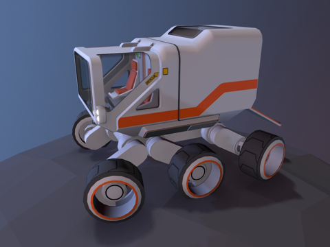  太空工程师 - 漫游者概念3d模型 