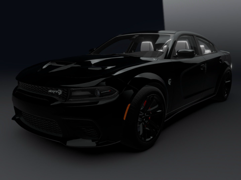  道奇挑战者SRT地狱猫 - 高质量3d模型 