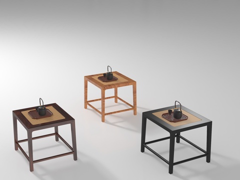  现代凳子3d模型 