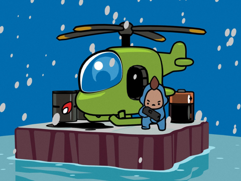  愤怒转弯-雪景3d模型 