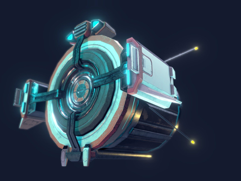  科幻无人机3d模型 