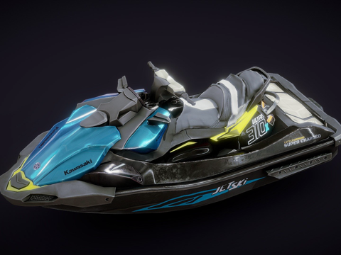  川崎 310XUltra 喷气式滑水车3d模型 