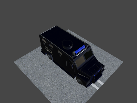  特警车辆3d模型 