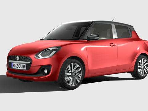  铃木雨燕2021年款3d模型 