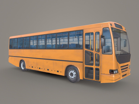  城市公交车3d模型 