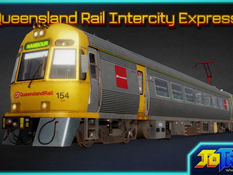  昆士兰铁路 ICE (城际特快) 列车3d模型 