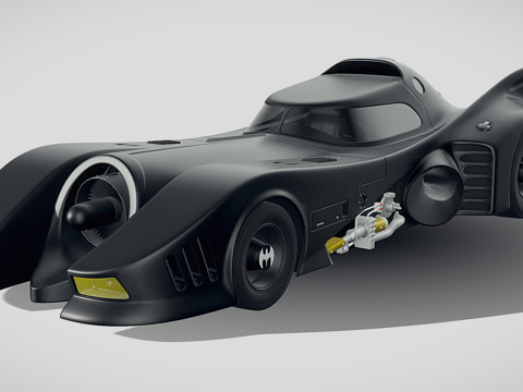 蝙蝠车1989喷气车3d模型 