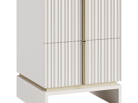  现代简约床头柜 轻奢床头柜 矮柜 装饰柜3d模型 