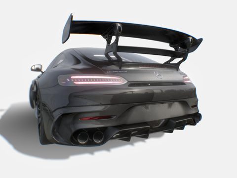  梅赛德斯-奔驰AMG GT黑色系列3d模型 
