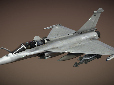  达索阵风海军型3d模型 