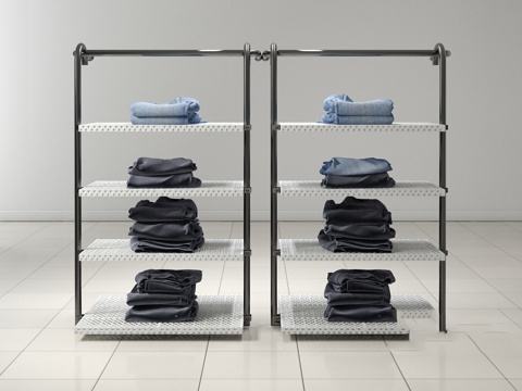  现代展柜 展台 商场柜台3d模型 