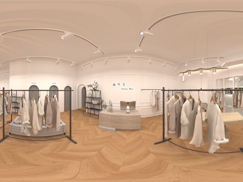  高档法式女装店 最新全套 效果图 施工图设计cad施工图 